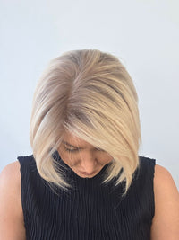 10" Neutral Platinum blonde Lace front Wig