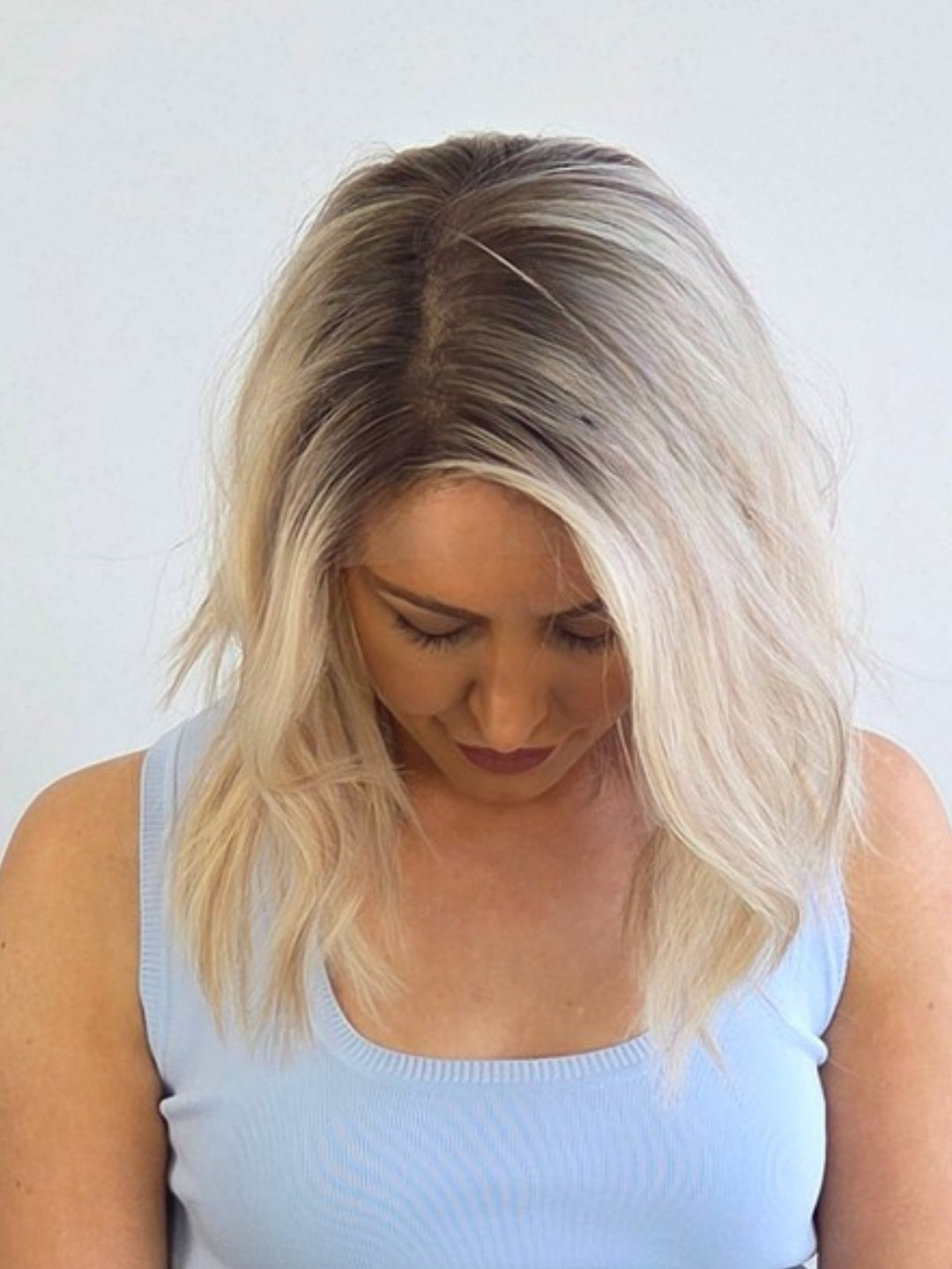14" Champagne sand Lace front Wig