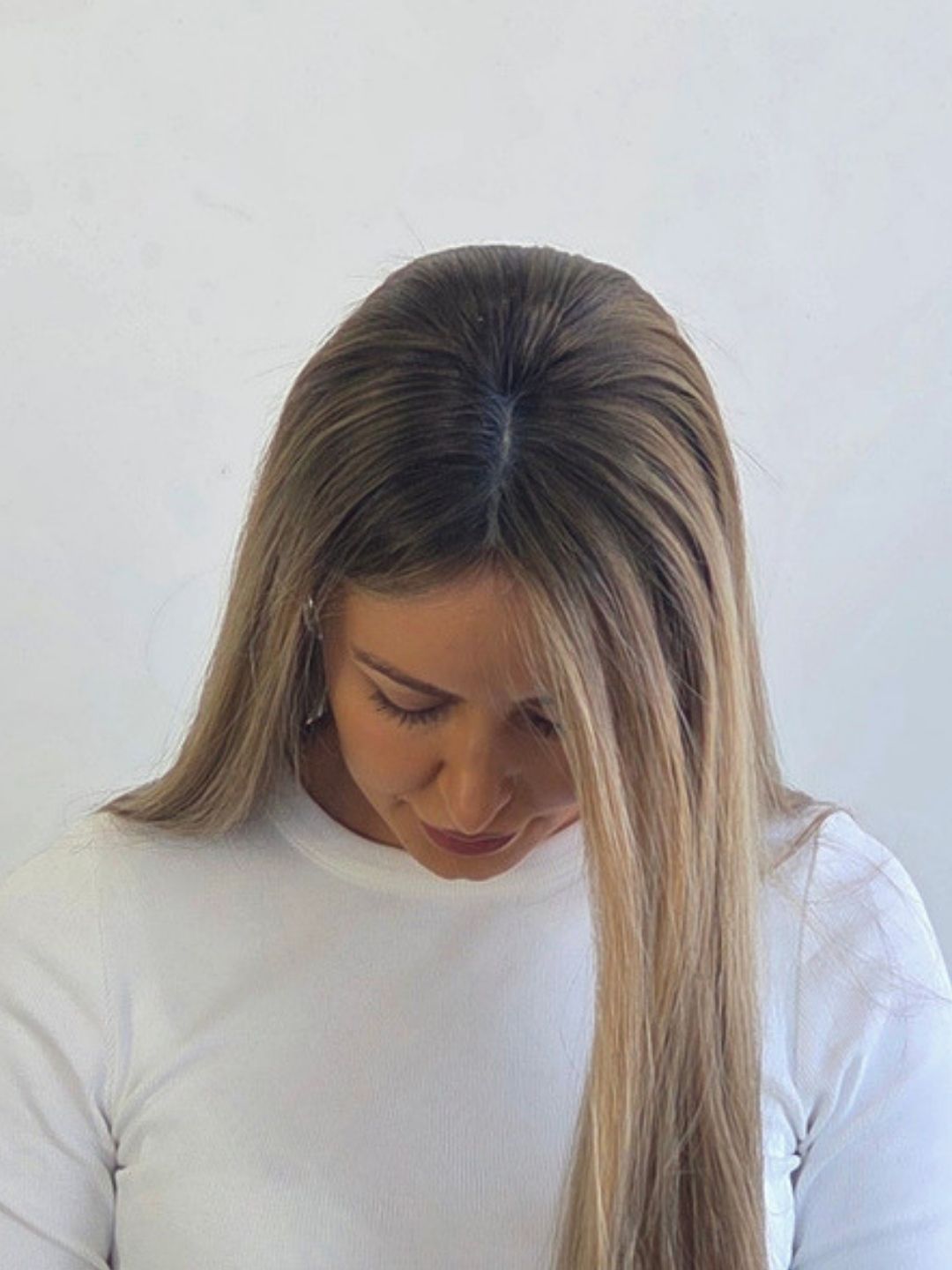 18" Soft mocha balayage lace front Topper