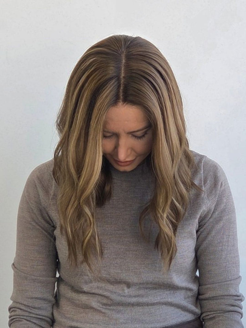 16" Walnut Brown Luxe lace front Wig