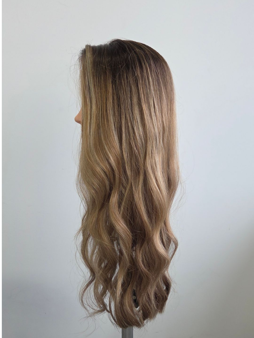 24" Champange blonde Lace front Topper
