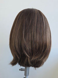 10" Chocolate Brunette with Highlights Lace front wig