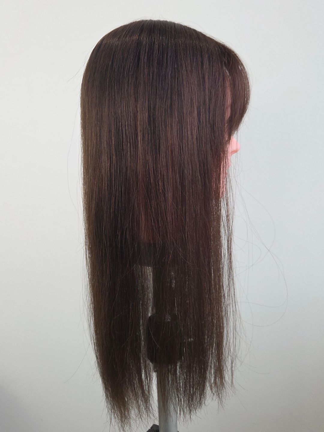 18" Chocolate brown Mono topper with Fringe