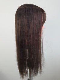 18" Chocolate brown Mono topper with Fringe
