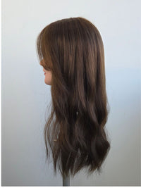 20" Chocolate Brown silk topper