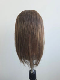 12" Latte brown mono topper with Fringe