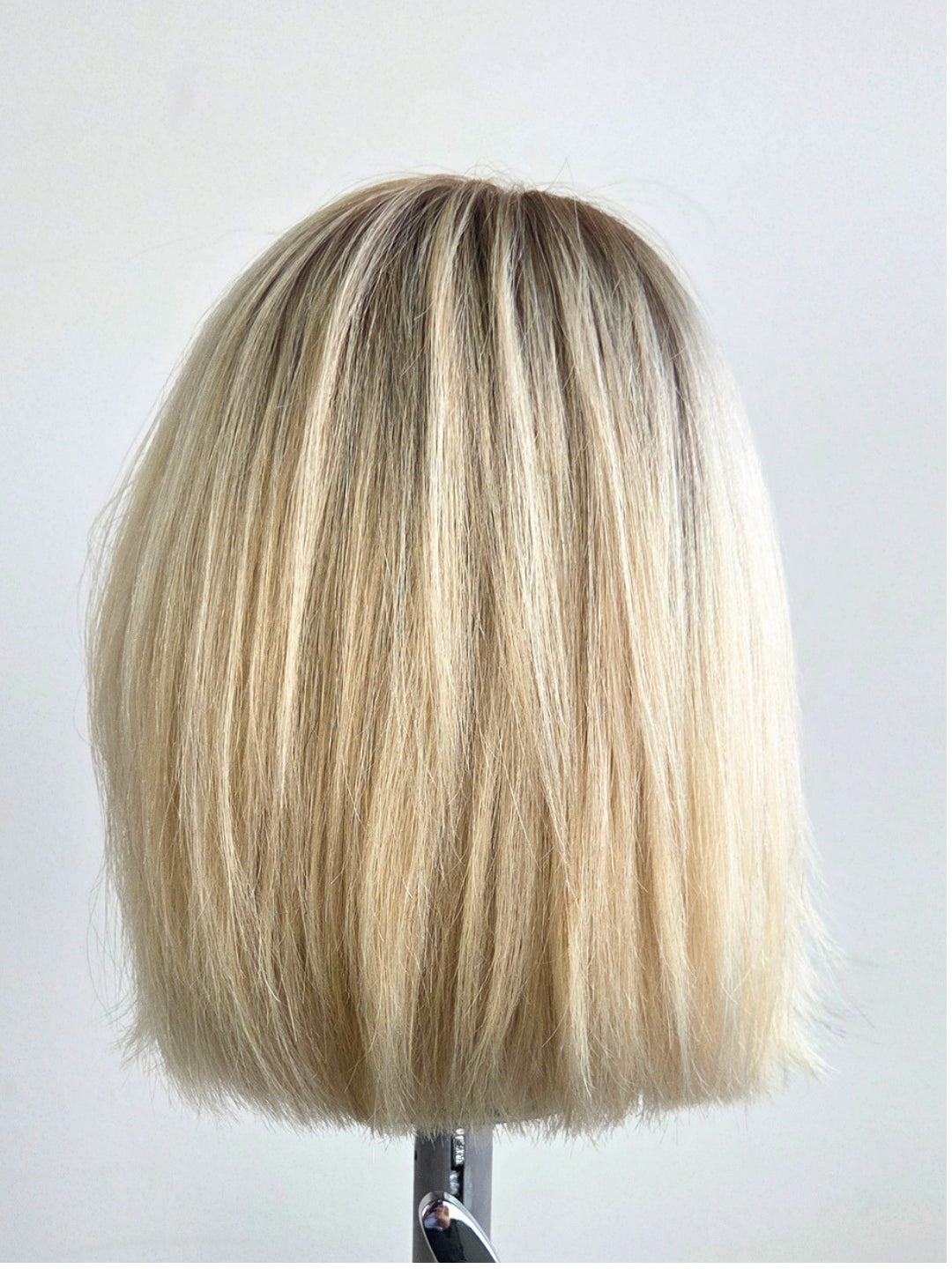 10" Platinum blonde Lace front wig