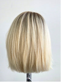 10" Platinum blonde Lace front wig