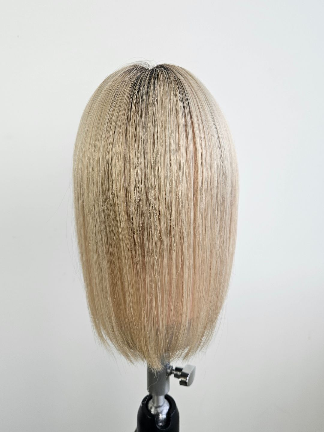 12" Rooted Natural blonde Curtain bangs