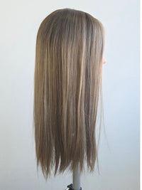18" Soft mocha balayage lace front Topper