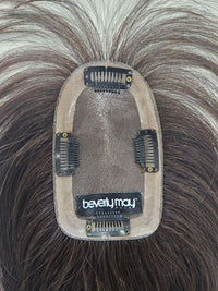 12" Dark brown Mono topper with Fringe