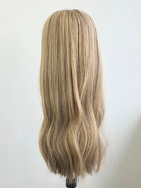 18" Vanilla almond blonde Lace front topper