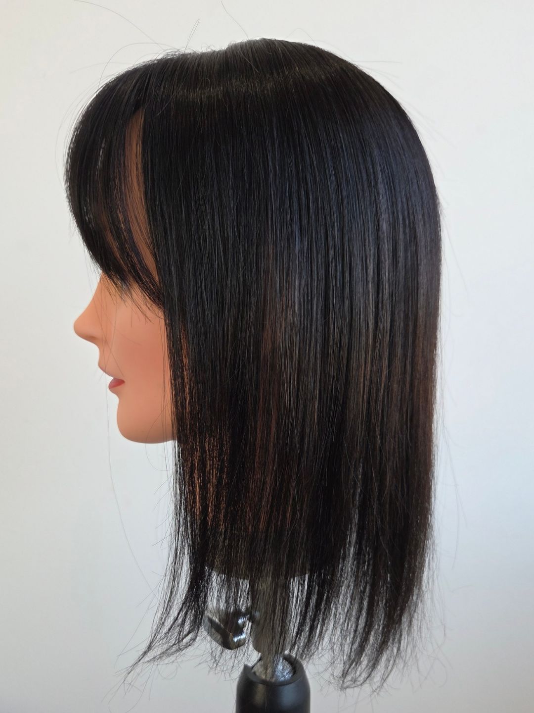 12" Black Mono Topper with Fringe