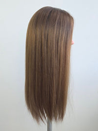 20" Beige ash brown Lace front Topper