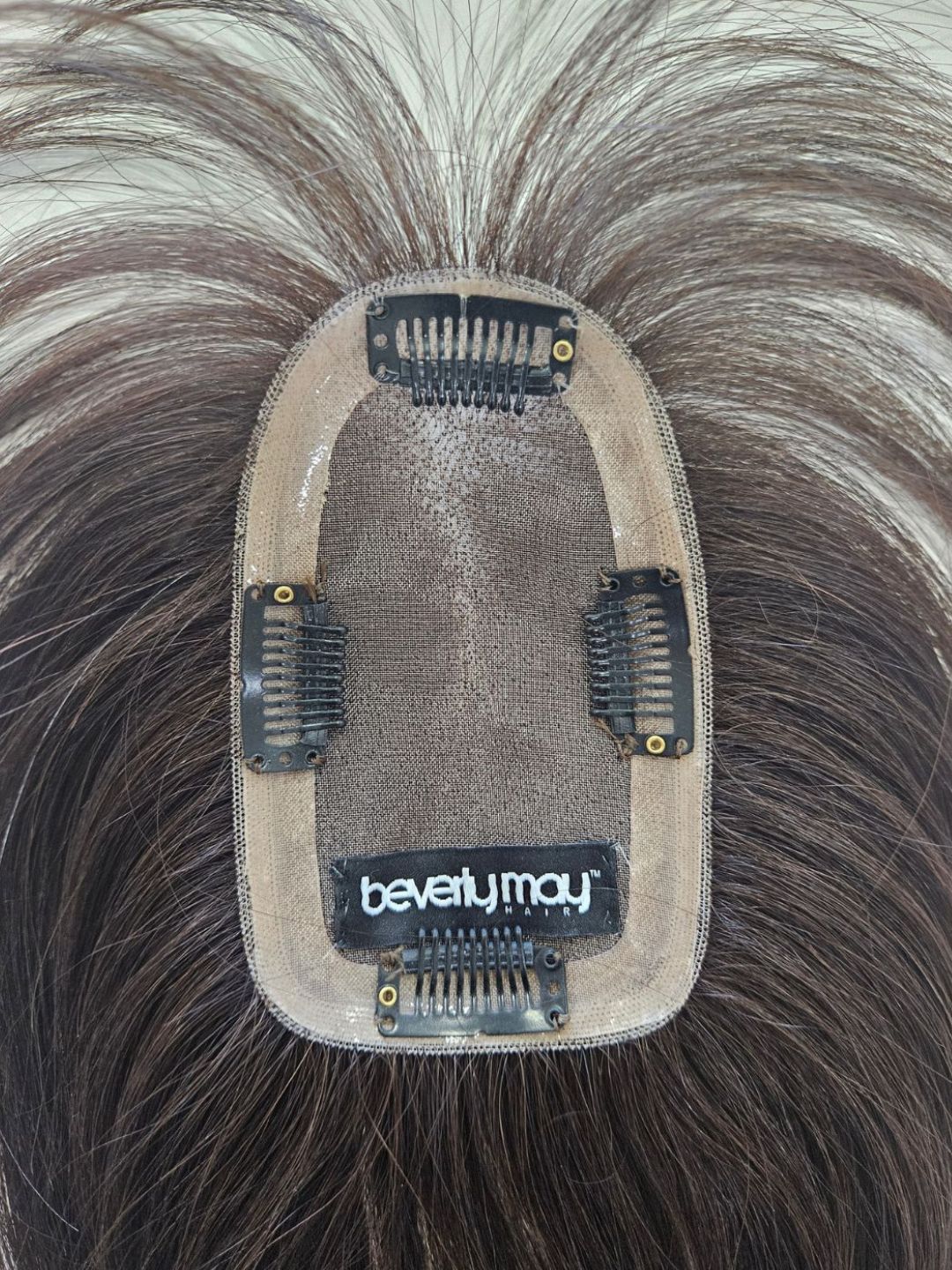 18" Dark Brown Mono topper with Fringe