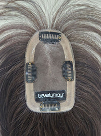 18" Dark Brown Mono topper with Fringe