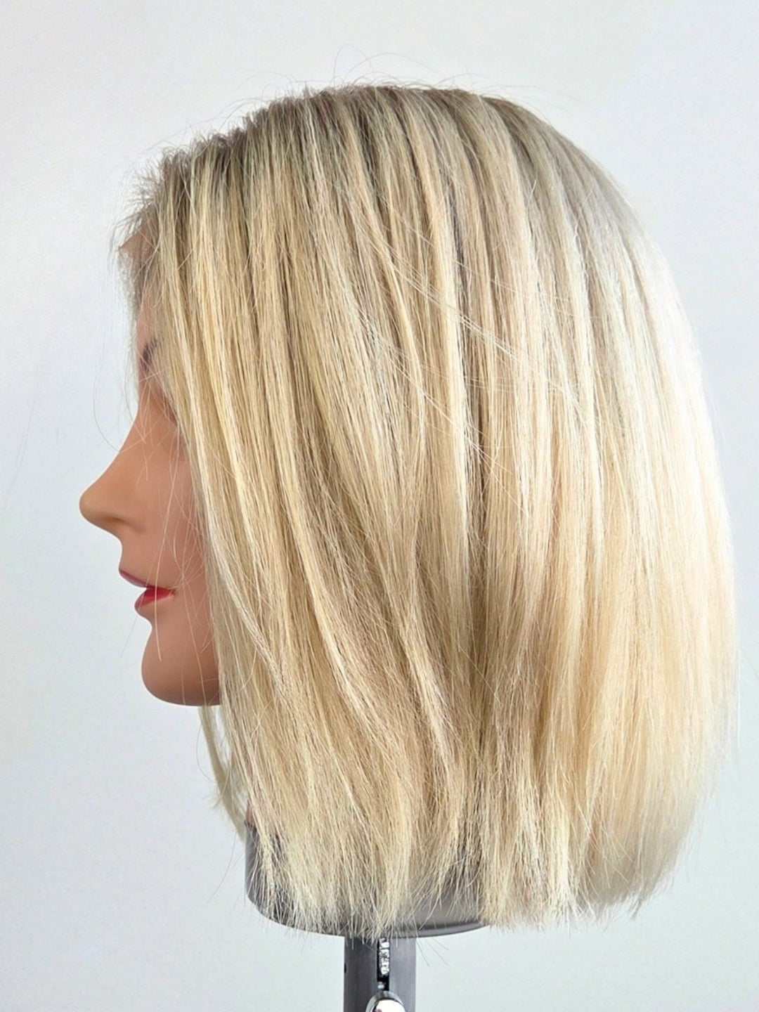 10" Platinum blonde Lace front wig