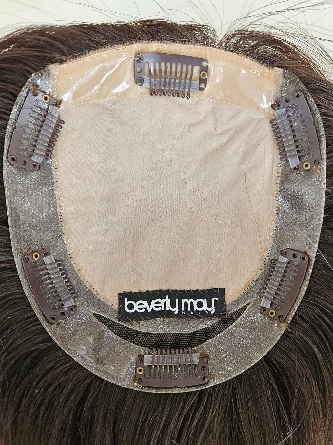 10" Bob Dark Brunette Silk topper