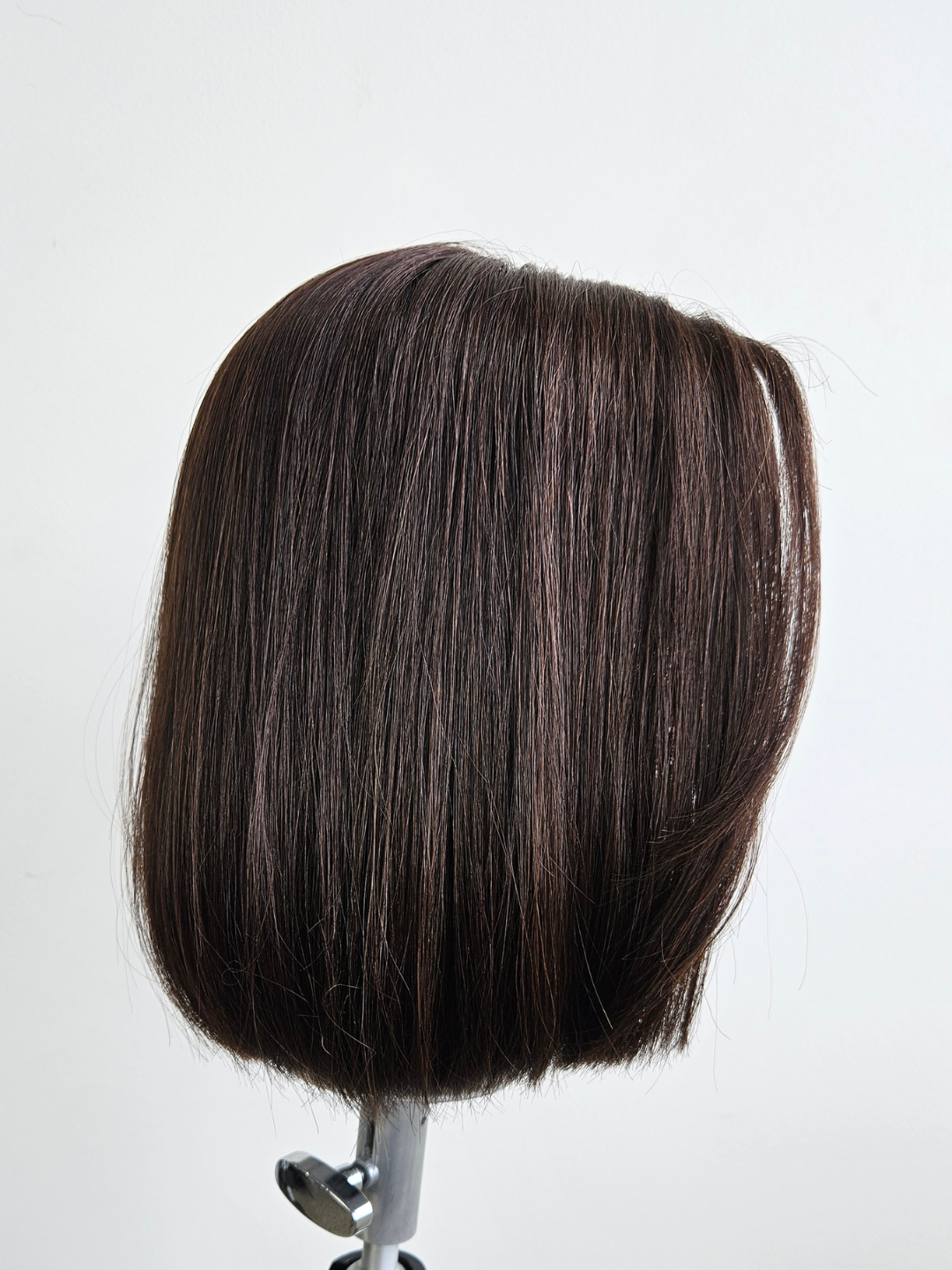 10" Bob Dark Brunette Silk topper