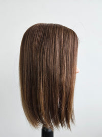 14" Warm Neutral Brown Silk Topper