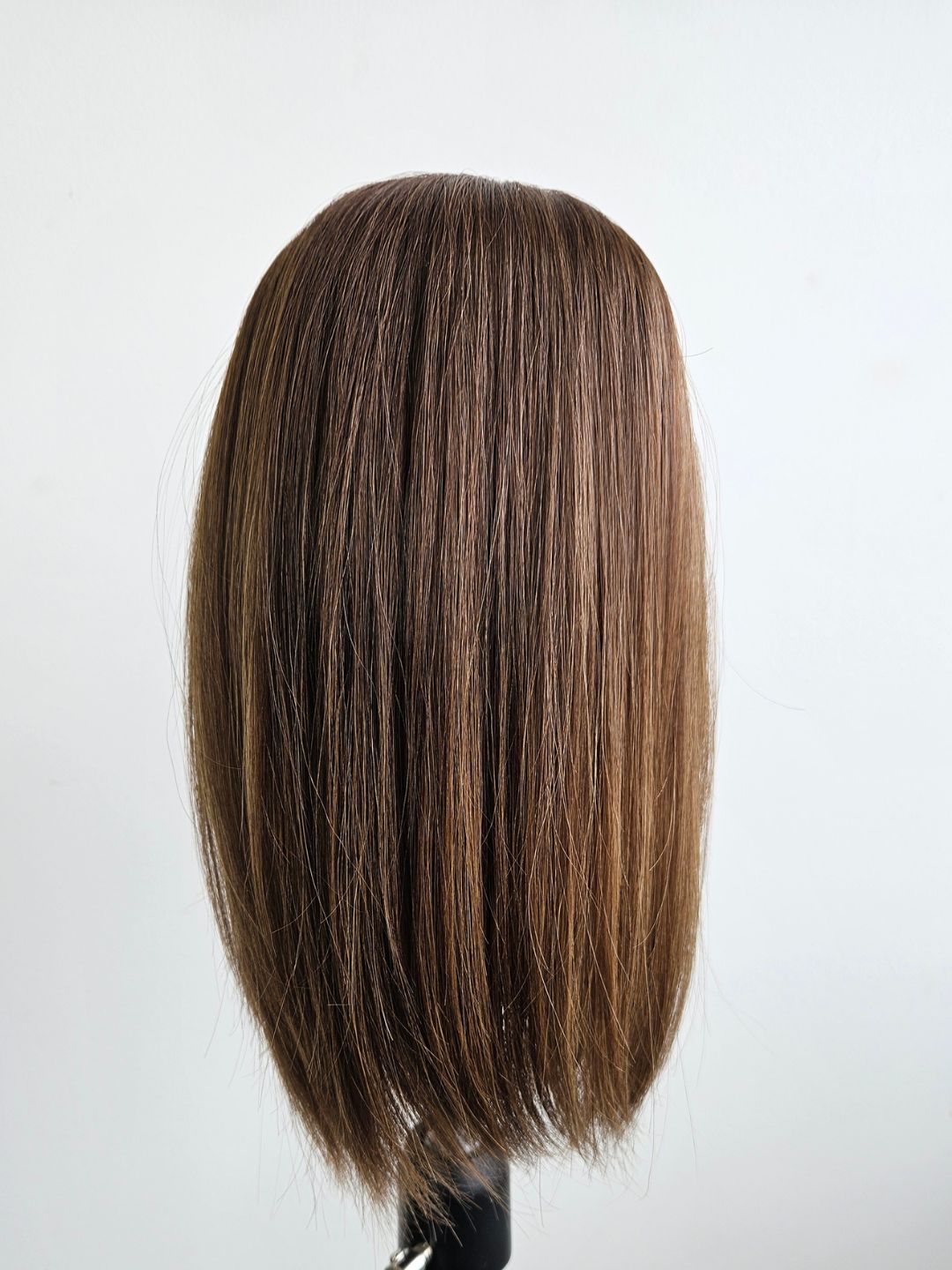 14" Warm Neutral Brown Silk Topper