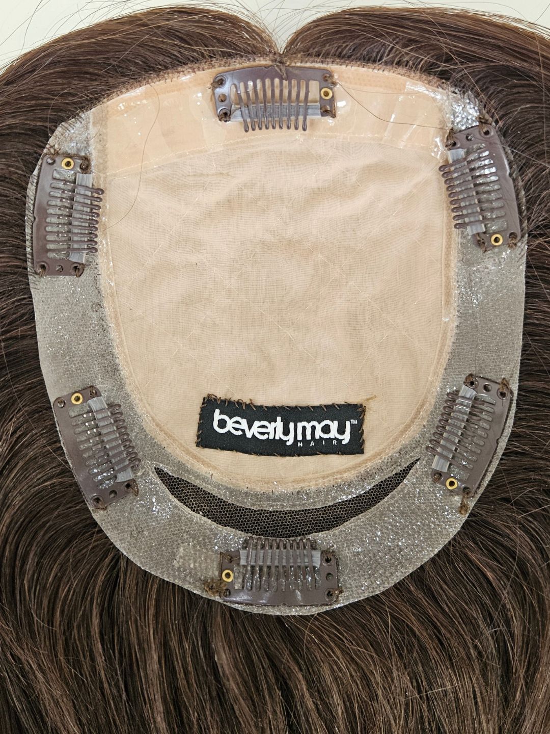 18" Dark Brunette Silk Topper