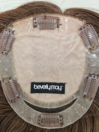 18" Cinnamon brunette Silk topper