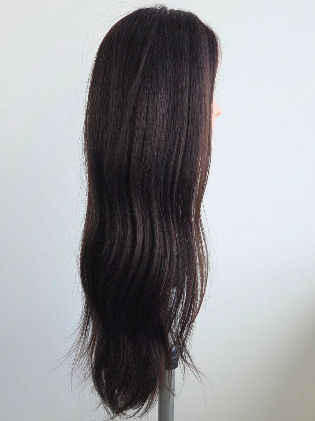 22" Dark brown Luxe Lace front wig