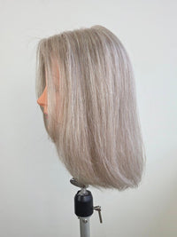 14" Champange Grey Silk Topper