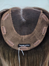 24" Champange blonde Lace front Topper