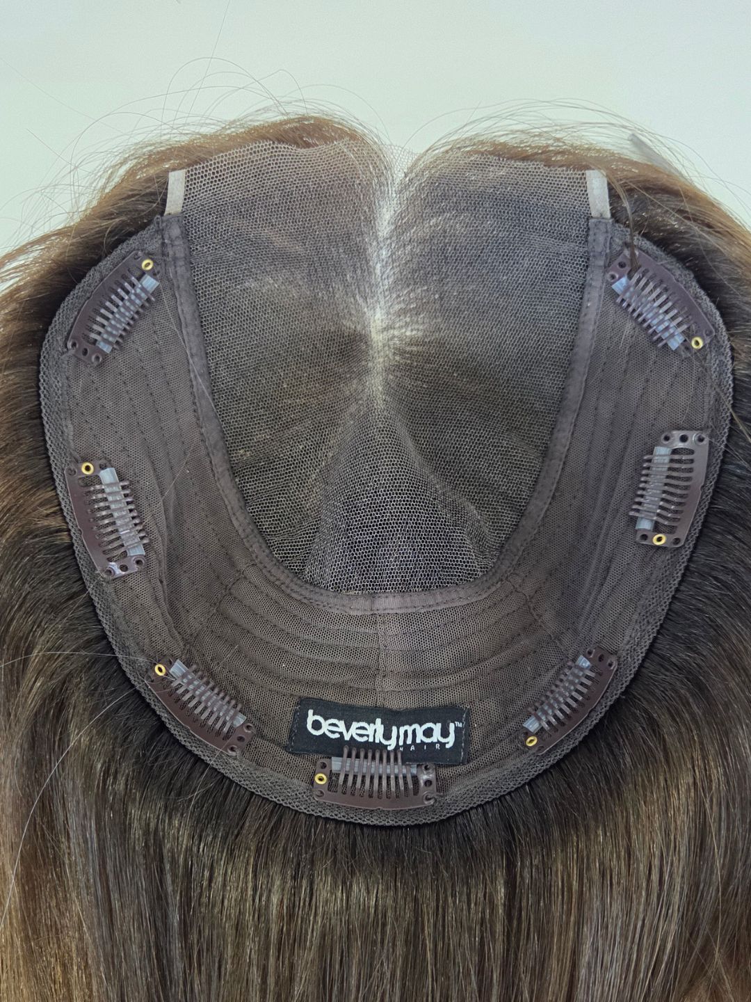 20" Beige ash brown Lace front Topper