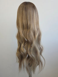 22" Neutral bronde balayage Lace front topper 22"