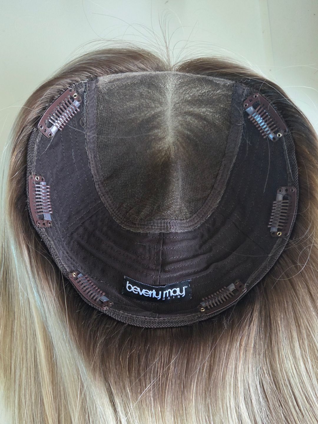 12" rooted Platinum blonde Closed lace front topper