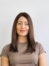 16" Neutral Light brown Silk Topper