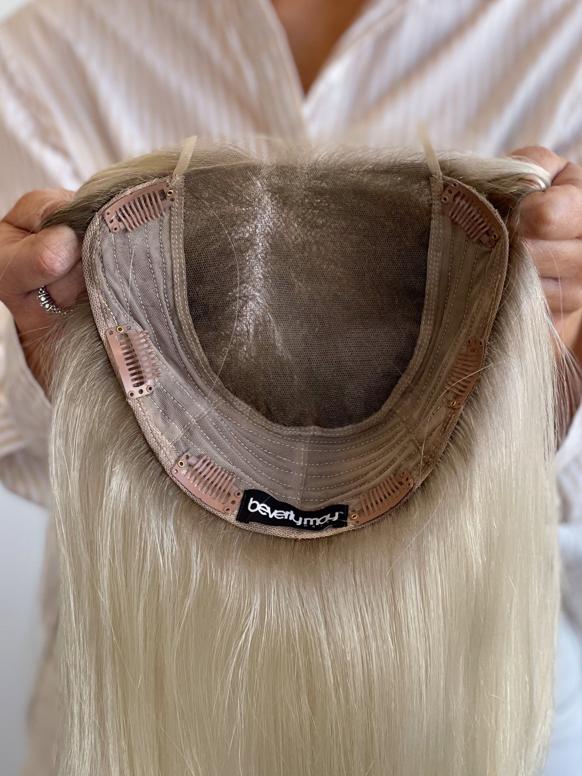 12” Platinum Blonde Lace Front Topper