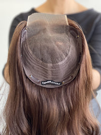 16” Natural Brown Lace Front Topper