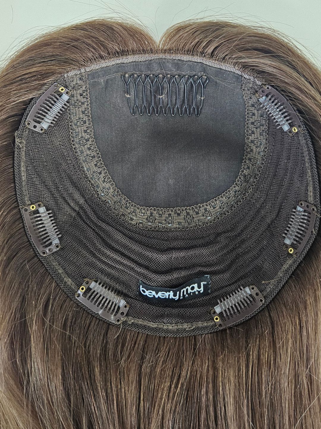 18" Dark Brown Balayage Sill topper