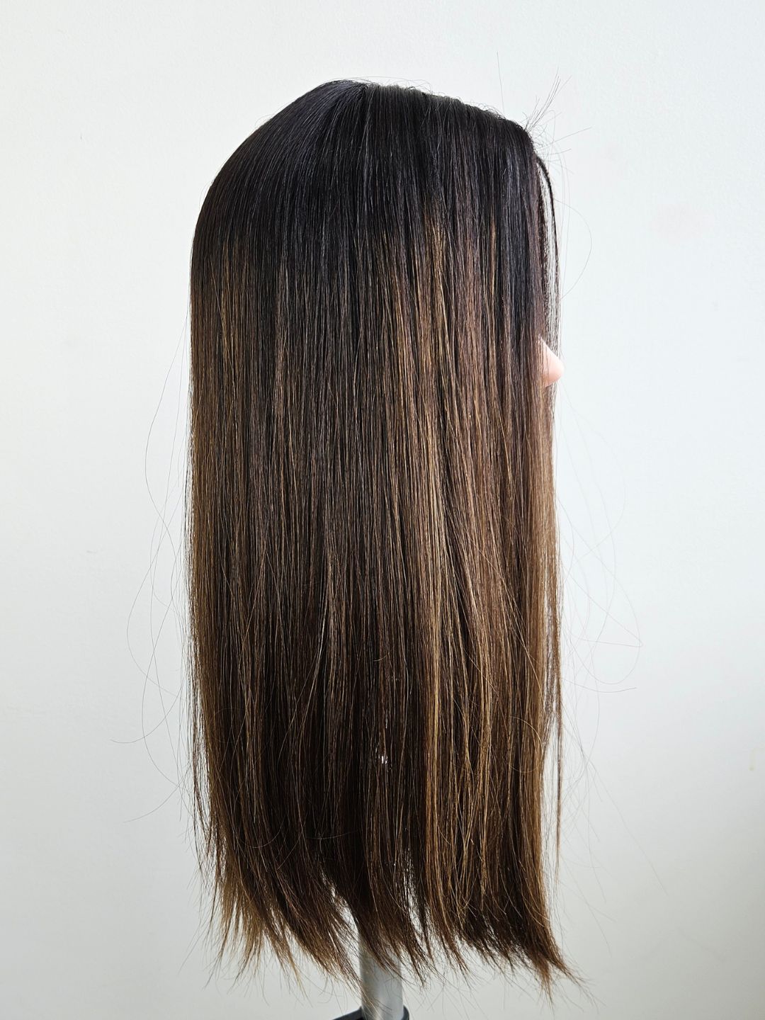18" Dark Brown Balayage Sill topper