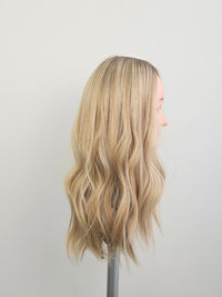 18" Natural Golden Blonde Silk Topper