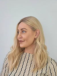 18" Natural Golden Blonde Silk Topper
