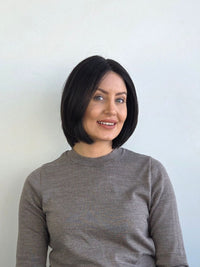 10" Midnight brown Lace front wig