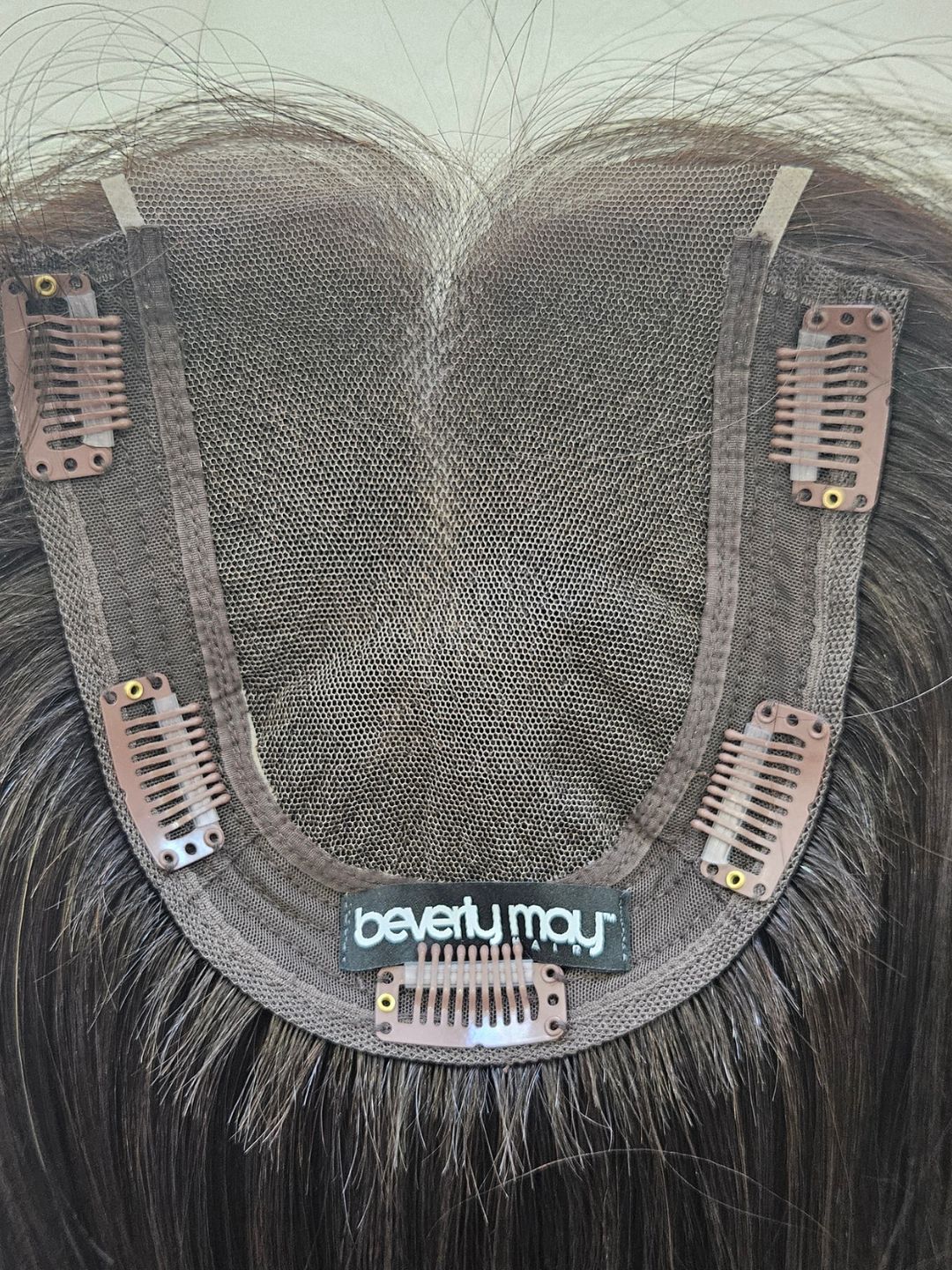 12" mushroom brunette Lace front topper