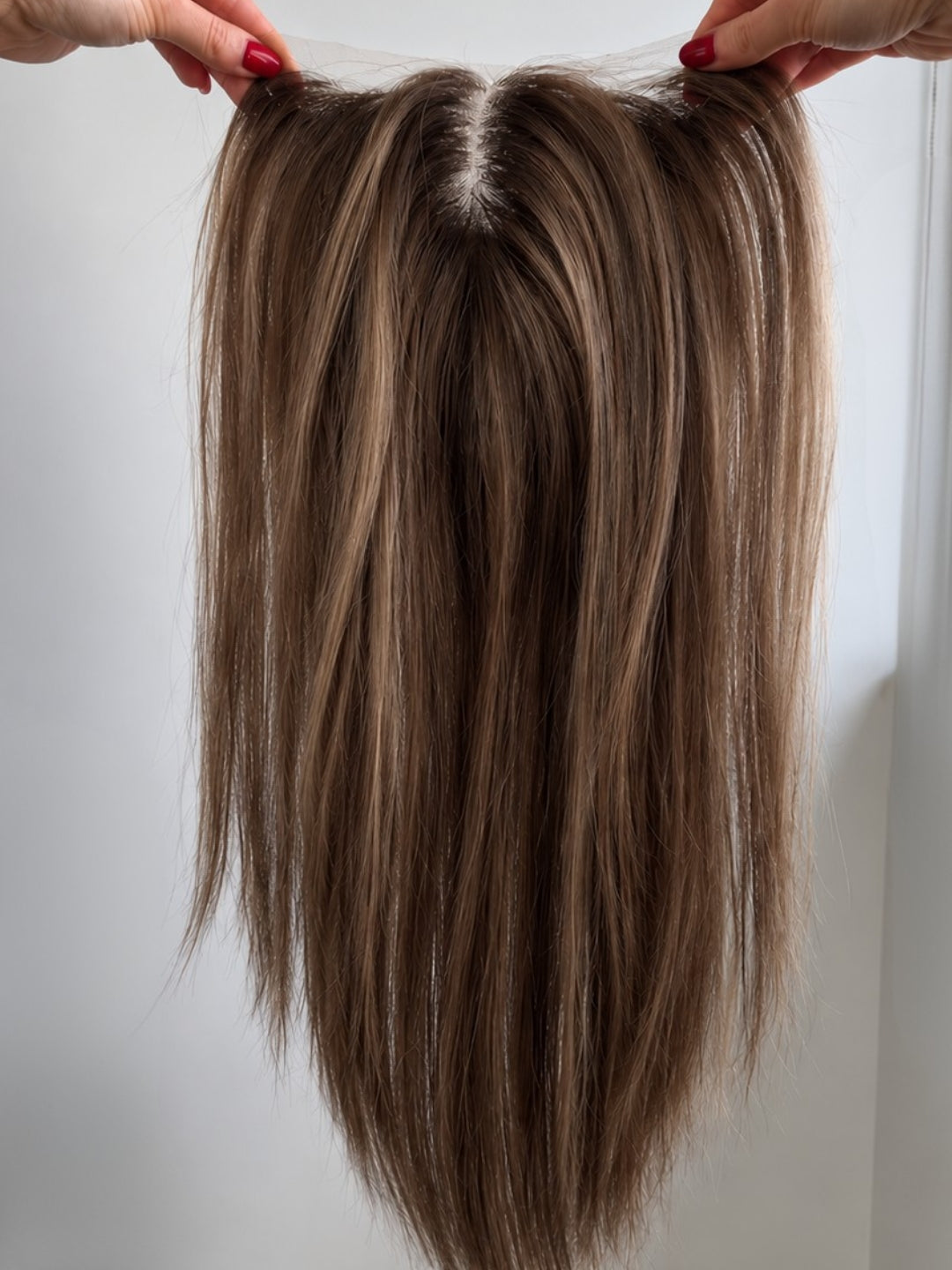 16" Cashmere brown T-lace frontal topper